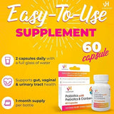vH Essentials Probiotics with Prebiotics and Cranberry Feminine Health Supplement, 60-count