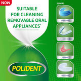Polident Antibacterial Smokers Denture Cleanser, 3 Minute Daily Cleanser, 120 tablets