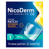 Nicoderm Patch Step 1, 21mg, Stop Smoking Aid, 14 count