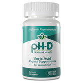 pH-D Boric Acid Vaginal Suppositories, 600mg