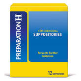 Preparation H Hemorrhoid Symptom Treatment Suppositories