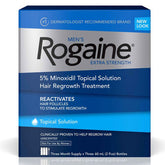 Rogaine Men Extra Strength 5% Minoxidil Topical Solution, 3-Month Supply