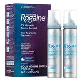 Women's Rogaine 5% Minoxidil Foam for Hair Thinning and Loss, 4-Month Supply