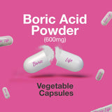 NutraBlast Boric Acid Vaginal Suppositories 600mg, 30 count
