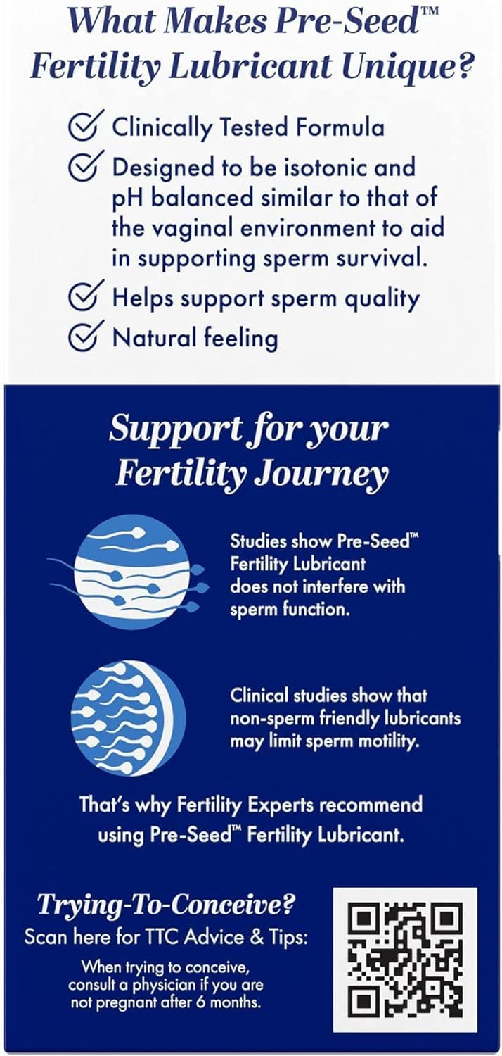 Pre Seed Fertility Friendly Lubricant with 9 Disposable Applicators