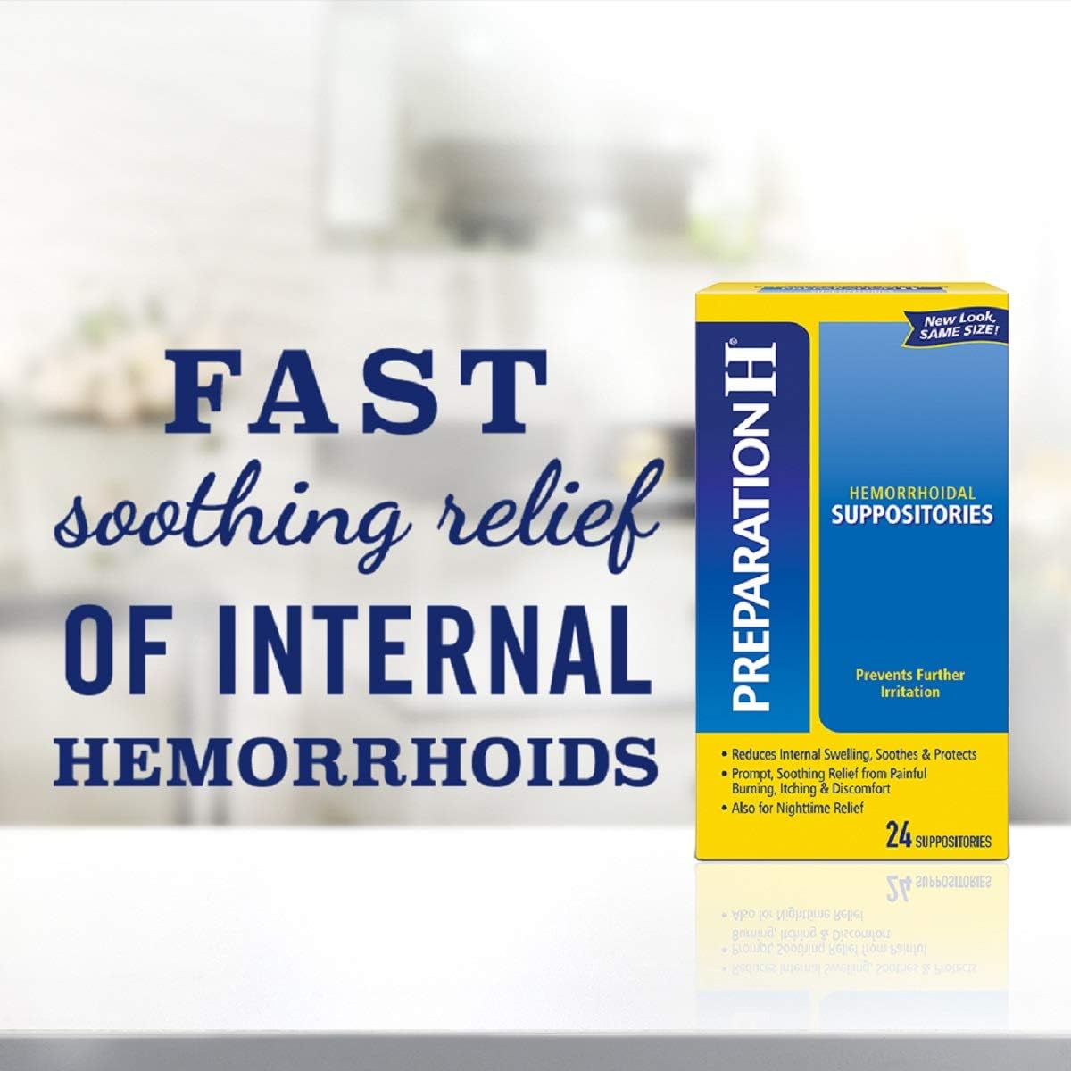 Preparation H Hemorrhoid Symptom Treatment Suppositories