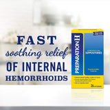 Preparation H Hemorrhoid Symptom Treatment Suppositories