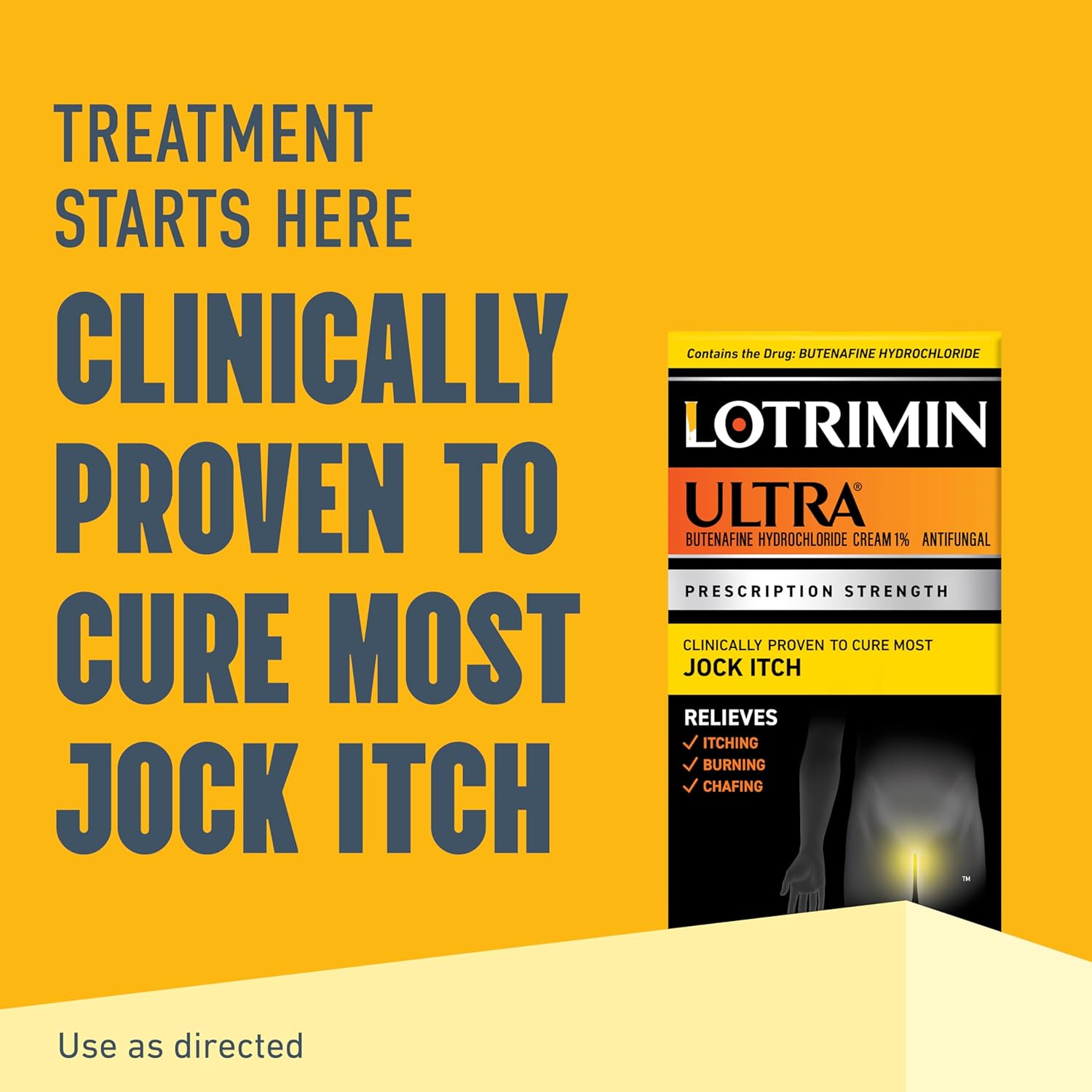 Lotrimin Ultra Jockitch Antifungal Cream, Prescription Strength, 12g
