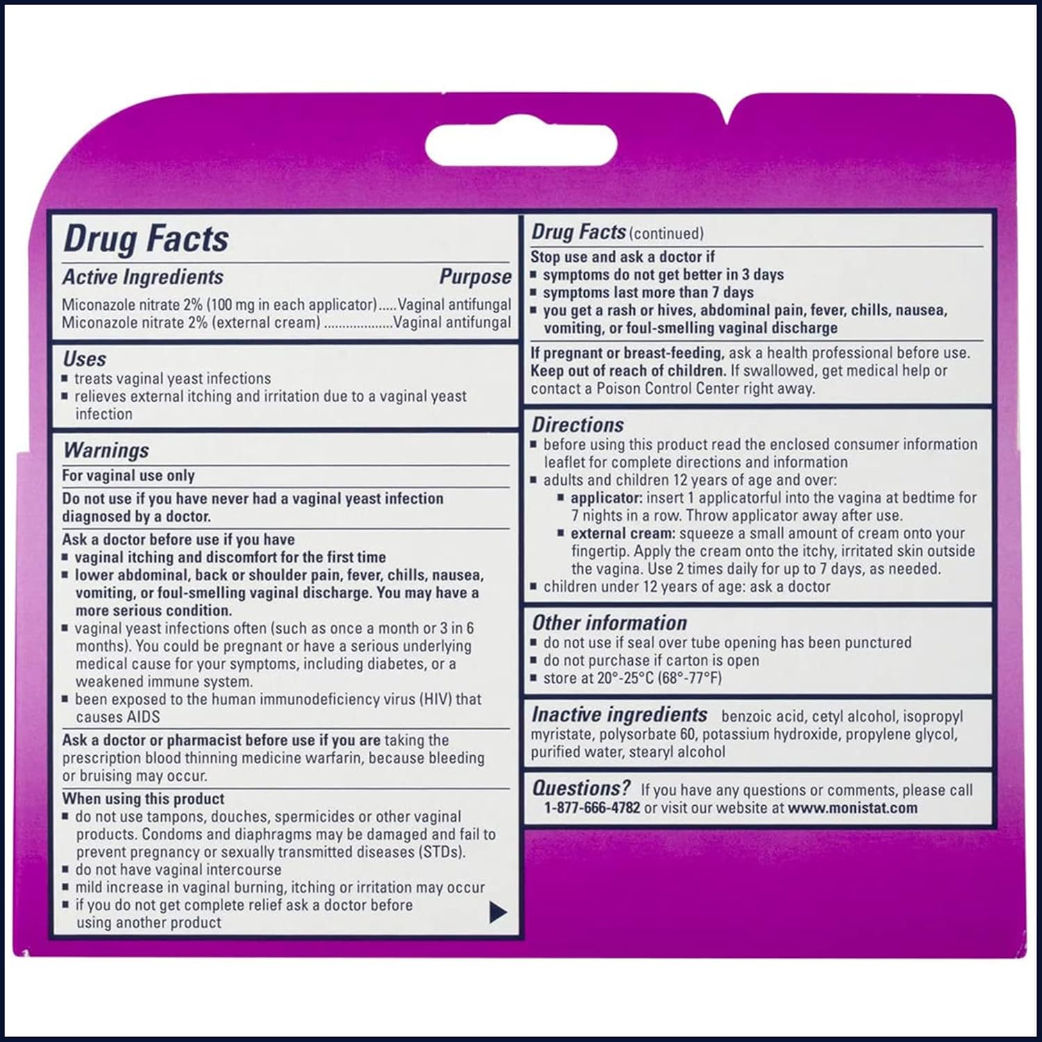 Monistat 7-Day Yeast Infection Treatment Cream