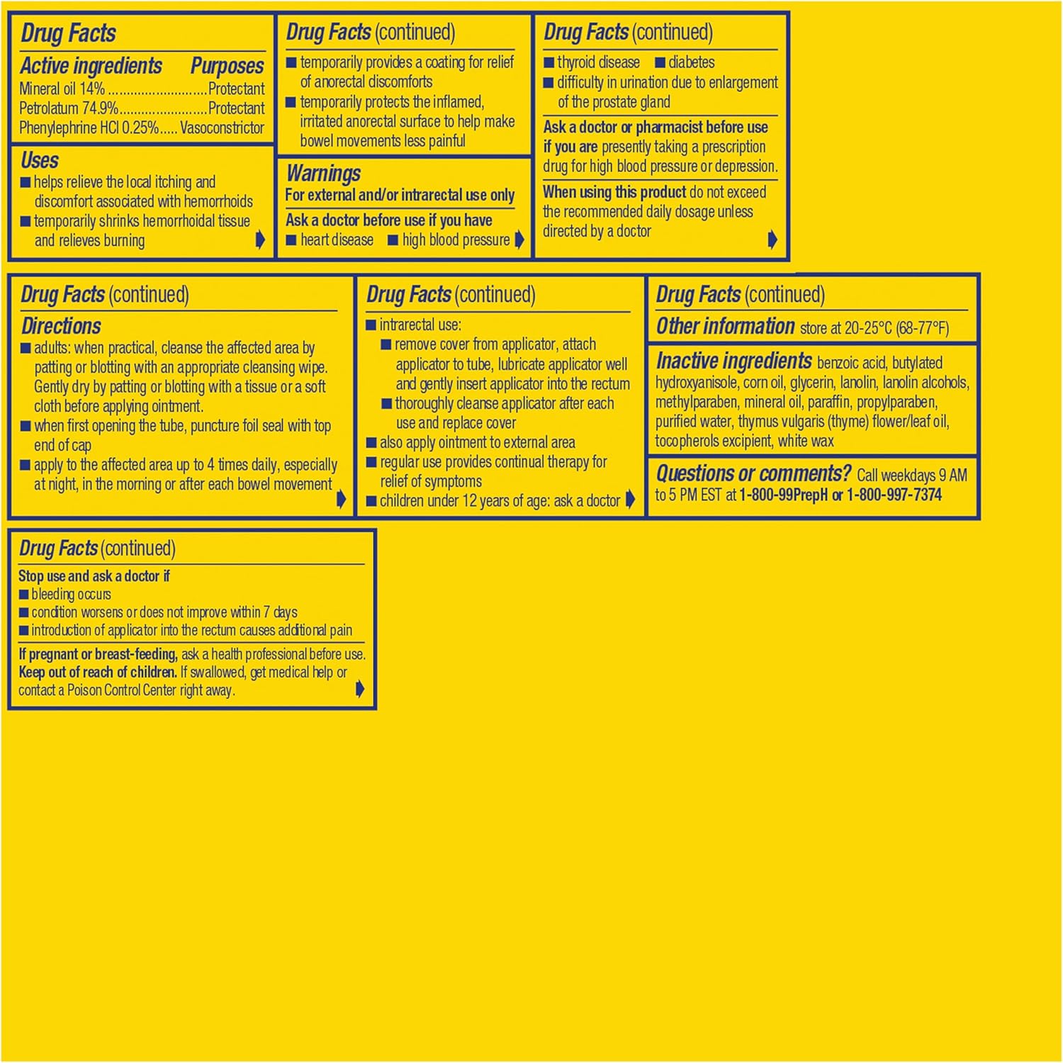 Preparation H Hemorrhoid Symptom Treatment Ointment, Itching, Burning & Discomfort Relief