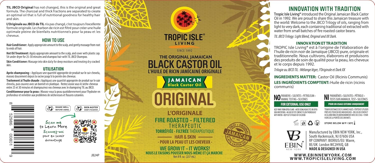 Tropic Isle Living Jamaican Black Castor Oil