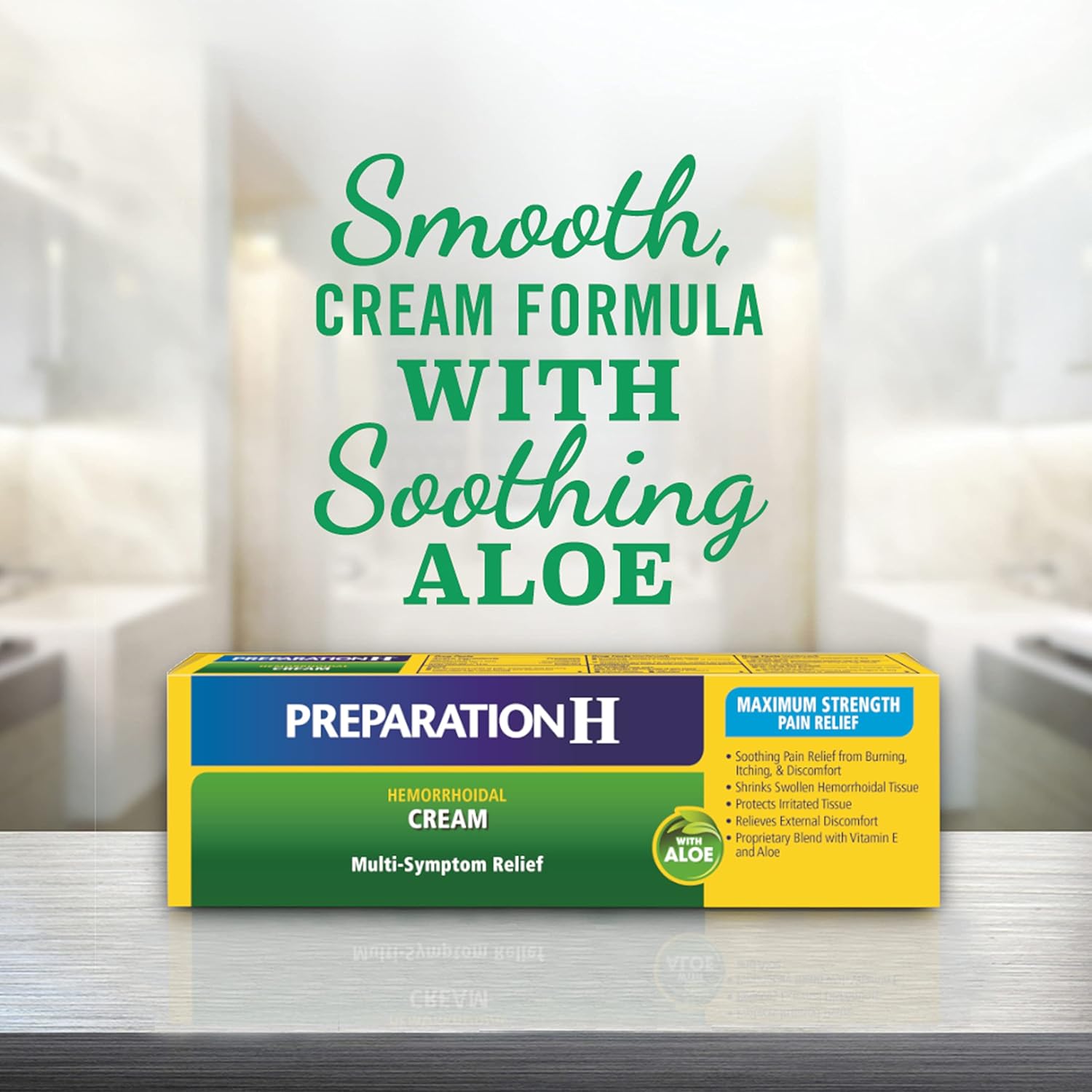 Preparation H Multi-Symptom Maximum Strength Pain Relief Cream with Aloe