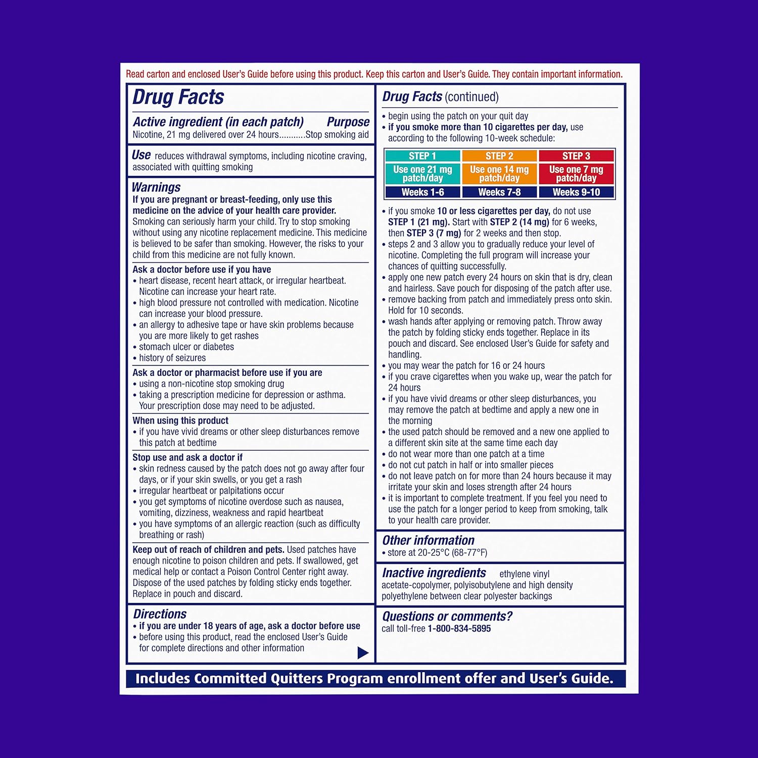 Nicoderm Patch Step 2, 14mg, Stop Smoking Aid, 14 count