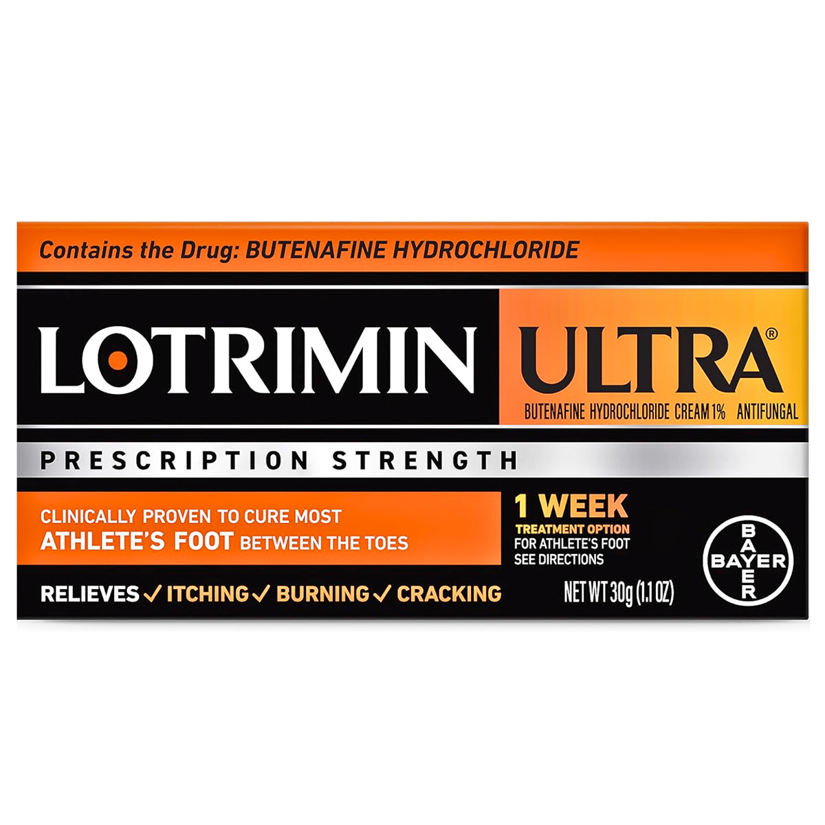 Lotrimin Ultra Athlete's Foot Antifungal Cream, 30g