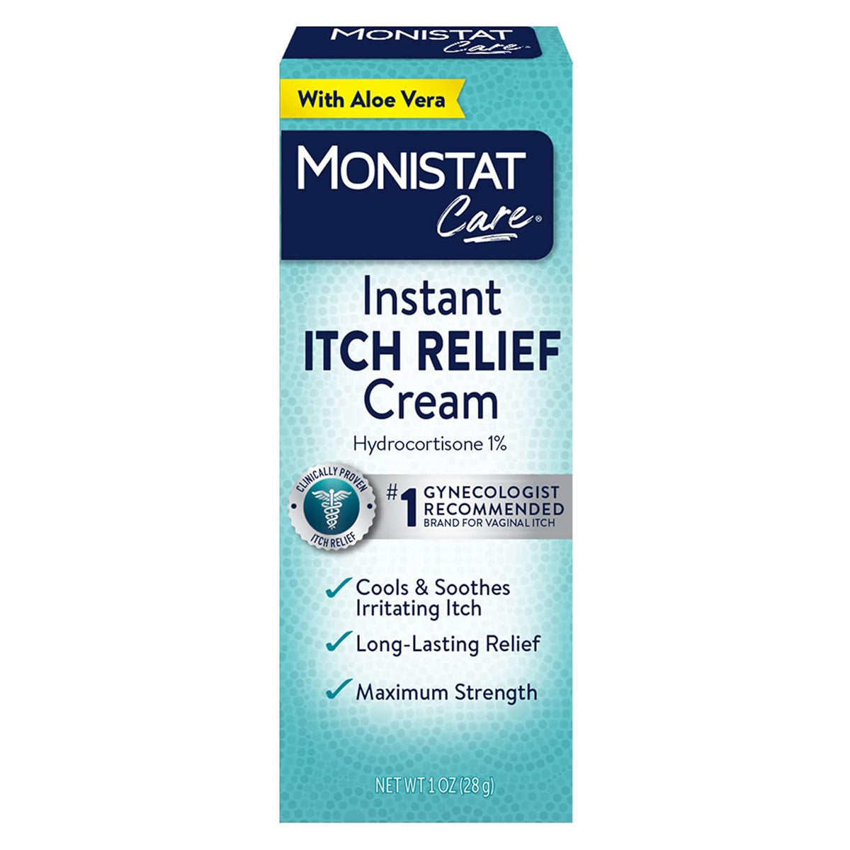 Monistat Care Maximum Strength, Instant Itch Relief Cream, 28g (alternative to Vagisil)