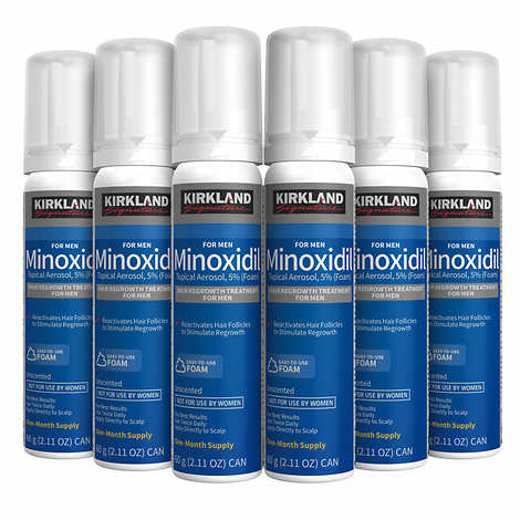 Kirkland Minoxidil 5% Foam, 6-Month Supply
