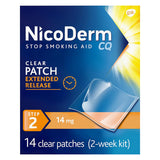 Nicoderm Patch Step 2, 14mg, Stop Smoking Aid, 14 count