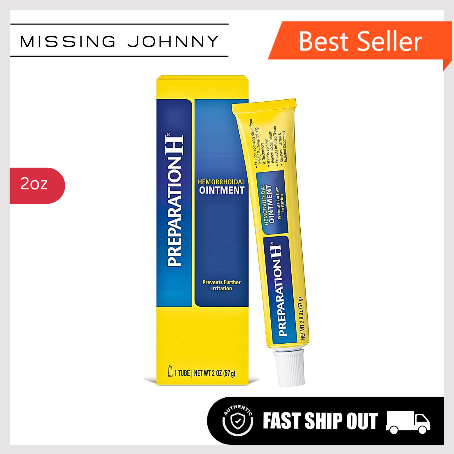 Preparation H Hemorrhoid Symptom Treatment Ointment, Itching, Burning & Discomfort Relief